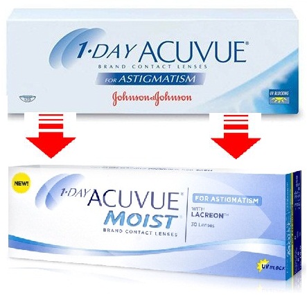 1-Day Acuvue Astigmatism / 1 Day Acuvue Moist for Astigmatism - Click Image to Close